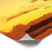 VS, Hawaii, Maui, kleurrijke zonsondergang in een Poster (Hoek)