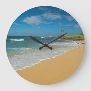 VS, Hawaii, Molokai Island, Drie-chillen strand Grote Klok