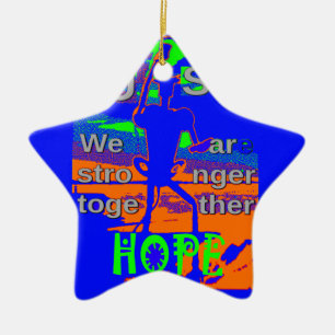 VS Hillary Hope is sterker samen Keramisch Ornament