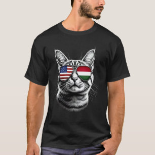 VS Hongaarse Kat Zonnebril Ontwerp Hongarije VS Vl T-shirt