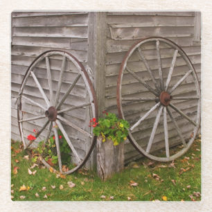 VS, Hoofdweg. Wagon Wheels Glazen Onderzetter