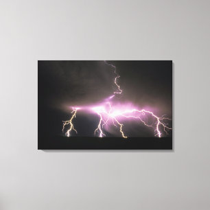 VS, Idaho. Bliksem. Canvas Afdruk