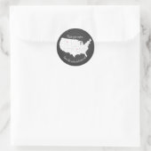 VS Ik hou meer van je dan van ons. Ronde Sticker (Tas)