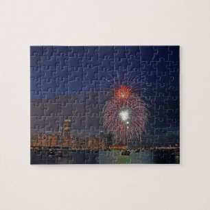VS, Illinois, Chicago, Vier juli-vuurwerk Legpuzzel