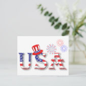 VS in sterren en Stripes Briefkaart (Staand voorkant)