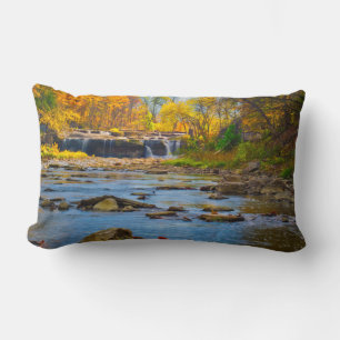 VS, Indiana. Recreatie van de Cataract-Herfst-staa Kussen