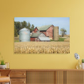 VS, IOWA, Froelich: oud boerderij Canvas Afdruk (Insitu (Woonkamer))
