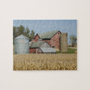 VS, IOWA, Froelich: Oude boerderij Legpuzzel