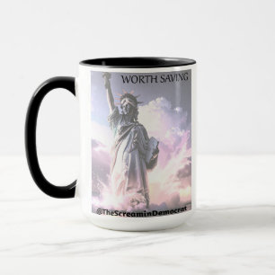 VS is het waard om te redden Lady Liberty Democrat Mok