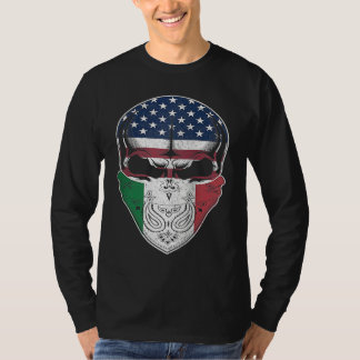VS Italië Roots  Italiaans Amerikaanse Vlag Schede T-shirt