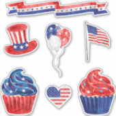 VS Juli Vierde 4e Viering Sticker (Voorkant)