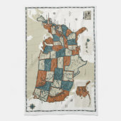 VS -  kaart Theedoek (Verticaal)