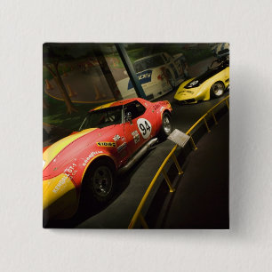 VS, Kentucky, Bowling Green: National Corvette 4 Vierkante Button 5,1 Cm