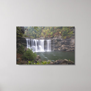 VS - Kentucky. Cumberland Falls op de Canvas Afdruk