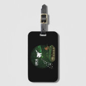 VS Label militaire luchtmacht en legerbagage-ID Bagagelabel (Voorkant (verticaal))