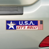 VS Laten we Roll! Bumpersticker (Op auto)