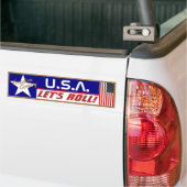 VS Laten we Roll! Bumpersticker (Op Truck)