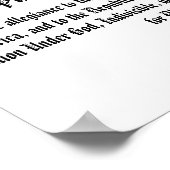 VS Logo Pledge of Allegiance Poster (Hoek)