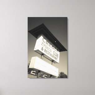 VS, Louisiana, Henderson. Creole Zydeco-muziek Canvas Afdruk