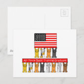 VS Luchtmacht Basisopleiding Afstuderen Aankondigingskaart (Voorkant / Achterkant)