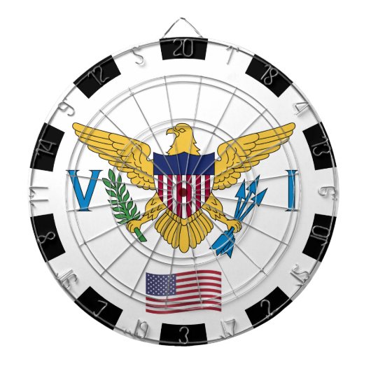 VS Maagdeneilanden Dartboard & Flag/game board Dartbord (Voorkant)