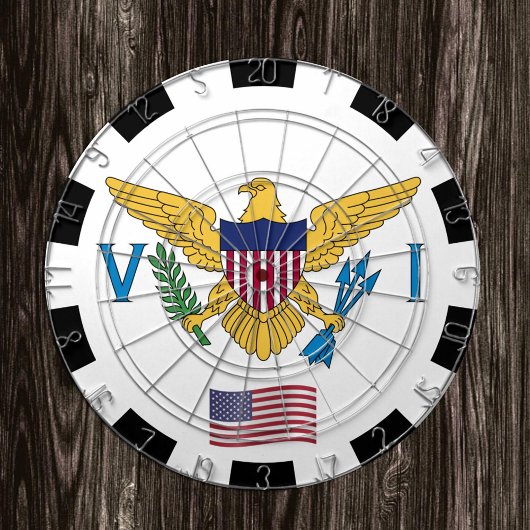 VS Maagdeneilanden Dartboard & Flag/game board Dartbord
