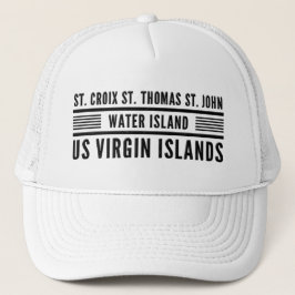 VS Maagdeneilanden USVI Caribische tropische gebie Trucker Pet