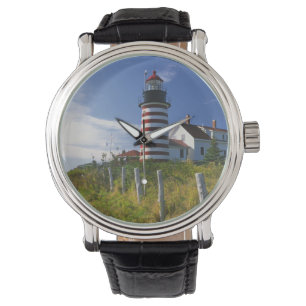 VS, Maine, Lubec. West Quoddy Head Lighthouse Horloge
