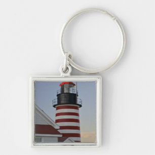 VS, Maine, Lubec. West Quoddy Head Lighthouse, Sleutelhanger