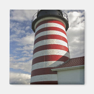 VS, Maine, Lubec. West Quoddy Head-lvuurtoren Magneet