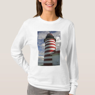 VS, Maine, Lubec. West Quoddy Head vuurtoren T-shirt