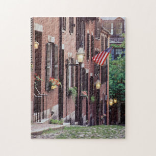 VS, Massachusetts, Boston, Huizen langs Acorn Legpuzzel