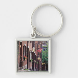 VS, Massachusetts, Boston, Huizen langs Acorn Sleutelhanger