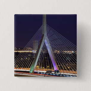 VS, Massachusetts, Boston. Leonard Zakim Vierkante Button 5,1 Cm