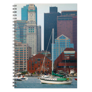 VS, Massachusetts. Boston Waterfront Silhouet Notitieboek
