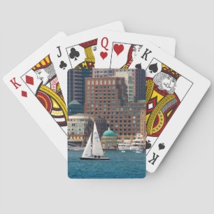 VS, Massachusetts. Boston Waterfront Skyline 2 Pokerkaarten