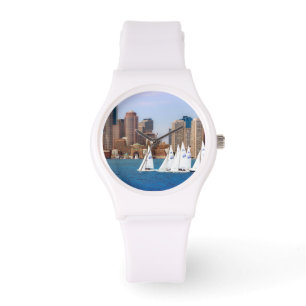 VS, Massachusetts. Boston Waterfront Skyline 4 Horloge