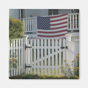 VS, Massachusetts, Gloucester: Patriotische omhein Magneet