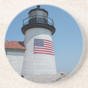 VS, Massachusetts, Nantucket. Brant Point Zandsteen Onderzetter