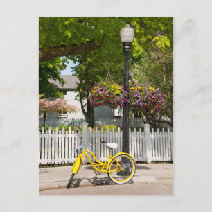 VS, Michigan, Mackinac Island. Yellow Bike Briefkaart