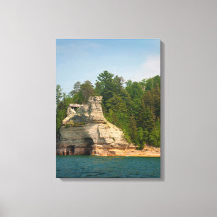 VS, Michigan. Miner's Castle Rotsformatie 2 Canvas Afdruk