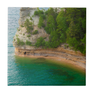 VS, Michigan. Miner's Castle Rotsformatie Tegeltje