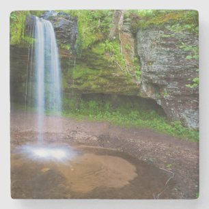VS, Michigan. Scott's Falls In Opper Michigan Stenen Onderzetter