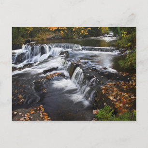 VS, Michigan, Upper Peninsula. Bond Falls en Briefkaart