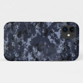 VS Militair Blauwe Camouflage Case-Mate iPhone Case (Achterkant (horizontaal))