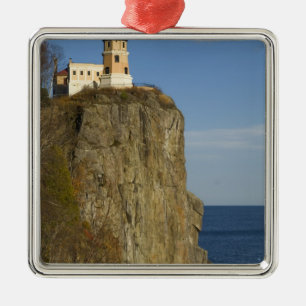 VS, Minnesota.  Split Rock Lighthouse aan Lake Metalen Ornament