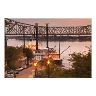 VS, Mississippi, Natchez. Natchez Under the Foto Afdruk