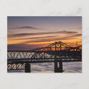 VS, Mississippi, Vicksburg. Snelweg I-20 en Briefkaart