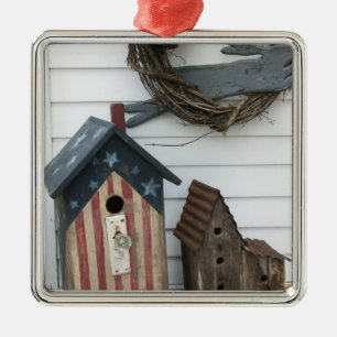 VS, Missouri, Herman: Patriottische vogelhuisjes, Metalen Ornament