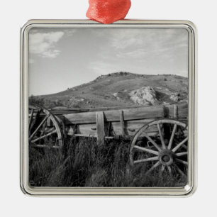 VS, Montana, Bannack State Park Oude wagen gemaakt Metalen Ornament